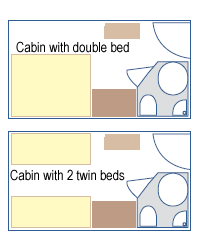 MS Monet cabin plan